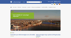 Desktop Screenshot of latvenergo.lv