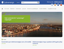 Tablet Screenshot of latvenergo.lv